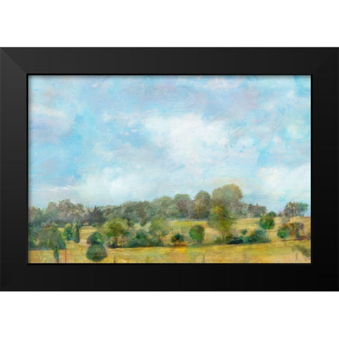 Spring Vista  Black Modern Wood Framed Art Print by Theodosiou, Matina