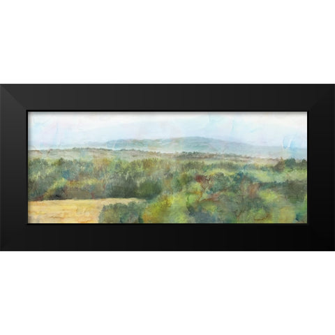 Sage View Black Modern Wood Framed Art Print by Theodosiou, Matina