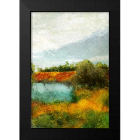 Bronze Horizon I Black Modern Wood Framed Art Print by Theodosiu, Matina