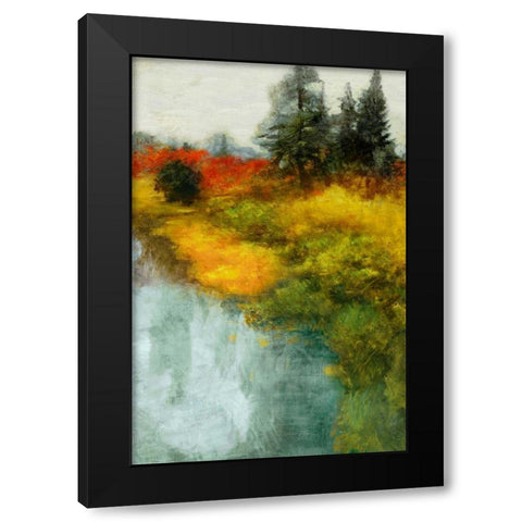 Bronze Horizon II Black Modern Wood Framed Art Print by Theodosiu, Matina