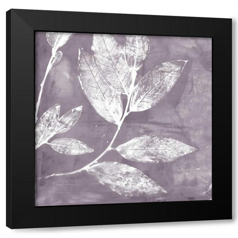 Petal Imprint I Black Modern Wood Framed Art Print with Double Matting by Theodosiu, Matina