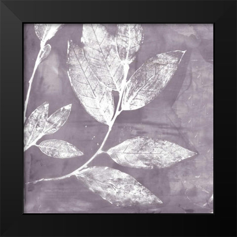 Petal Imprint I Black Modern Wood Framed Art Print by Theodosiu, Matina