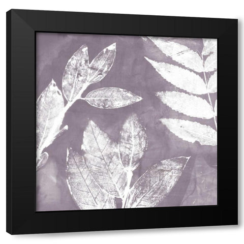 Petal Imprint II Black Modern Wood Framed Art Print by Theodosiu, Matina