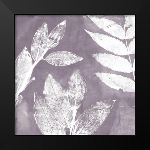 Petal Imprint II Black Modern Wood Framed Art Print by Theodosiu, Matina