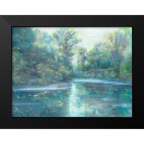 By the Marsh Black Modern Wood Framed Art Print by Theodosiou, Matina