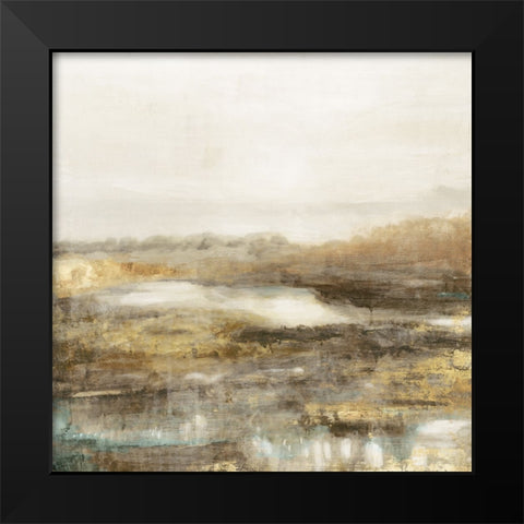 Golden Forest II Black Modern Wood Framed Art Print by Theodosiou, Matina