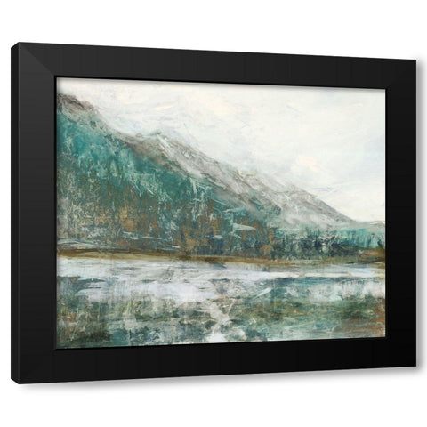 Alpine Air  Black Modern Wood Framed Art Print with Double Matting by Theodosiou, Matina