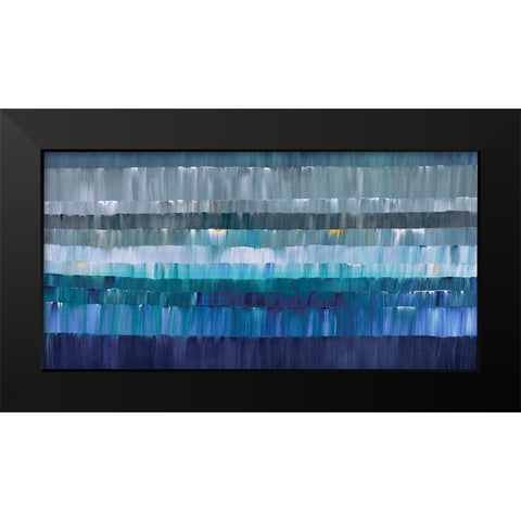 Latitudes Black Modern Wood Framed Art Print by Gress, Thomas