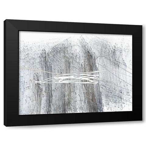 String Play  Black Modern Wood Framed Art Print by Trimmel, Petra