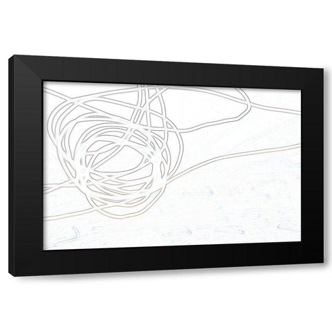 Free Flight II Black Modern Wood Framed Art Print with Double Matting by Trimmel, Petra