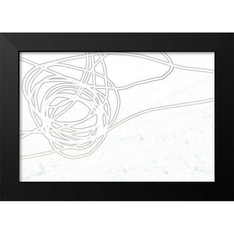 Free Flight II Black Modern Wood Framed Art Print by Trimmel, Petra