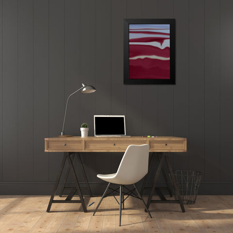 Sandstorm Black Modern Wood Framed Art Print by Petra Trimmel