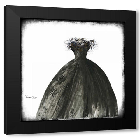 Black Dress I Black Modern Wood Framed Art Print with Double Matting by Cohen, Tamara