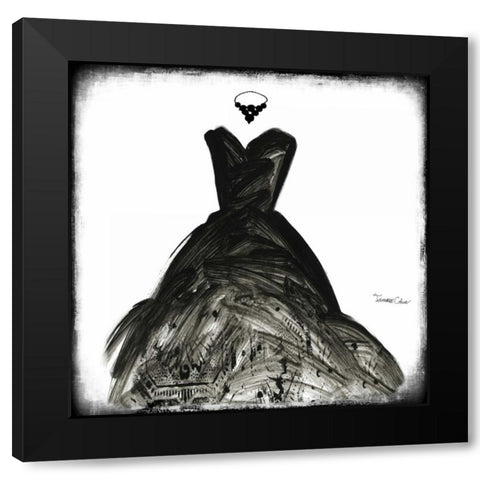 Black Dress II Black Modern Wood Framed Art Print with Double Matting by Cohen, Tamara