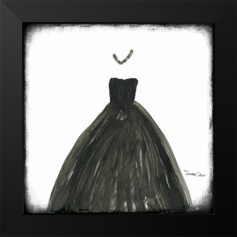 Black Dress III Black Modern Wood Framed Art Print by Cohen, Tamara