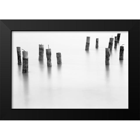 Calm II Black Modern Wood Framed Art Print by Tennant, Chris