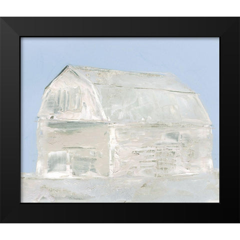 Winter Barn II  Black Modern Wood Framed Art Print by Stellar Design Studio