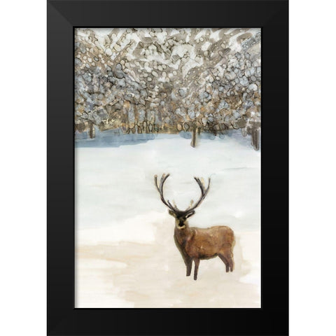 Grand Elk II  Black Modern Wood Framed Art Print by Stellar Design Studio