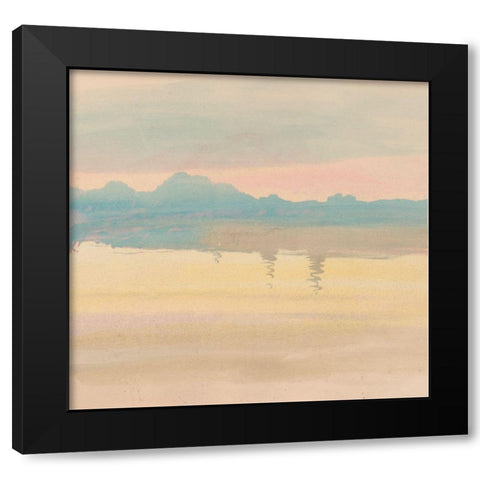 Pastel Countryide II   Black Modern Wood Framed Art Print with Double Matting by Stellar  Design Studio