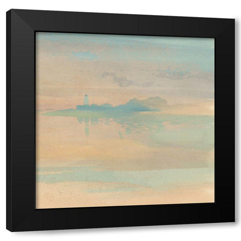 Pastel Countryide III Black Modern Wood Framed Art Print with Double Matting by Stellar  Design Studio