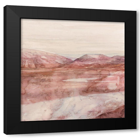 In the Valley II Black Modern Wood Framed Art Print with Double Matting by Stellar Design Studio