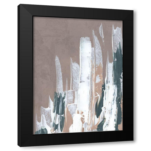 Shape of Form I  Black Modern Wood Framed Art Print with Double Matting by J:L Design