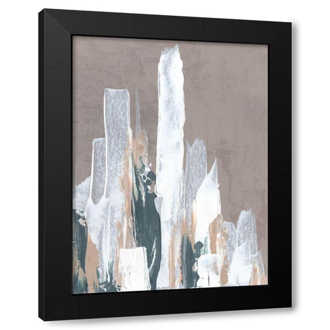 Shape of Form II Black Modern Wood Framed Art Print with Double Matting by J:L Design