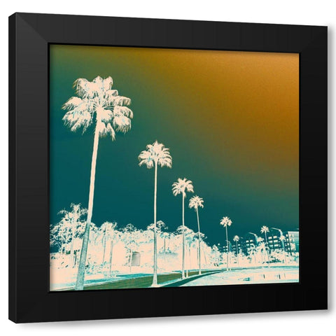 Hotel Drive  Black Modern Wood Framed Art Print with Double Matting by J:L Design