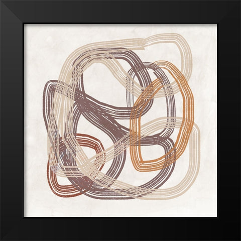 Trinity I  Black Modern Wood Framed Art Print by J:L Design