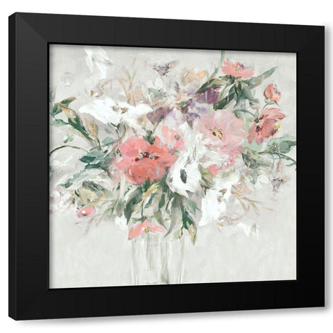 Floral Bouquet  Black Modern Wood Framed Art Print with Double Matting by Pepe, Susan