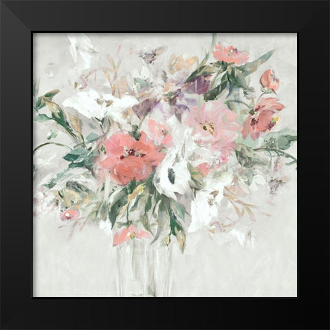 Floral Bouquet  Black Modern Wood Framed Art Print by Pepe, Susan