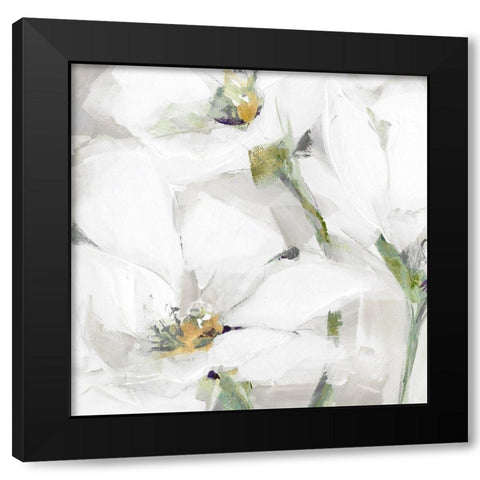 White Purity  Black Modern Wood Framed Art Print with Double Matting by Pepe, Susan