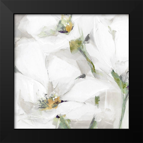 White Purity  Black Modern Wood Framed Art Print by Pepe, Susan
