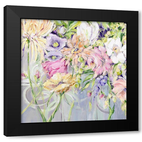 Garden Song  Black Modern Wood Framed Art Print with Double Matting by Pepe, Susan