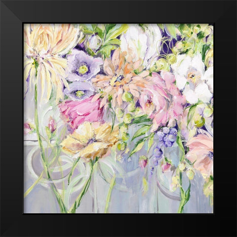 Garden Song  Black Modern Wood Framed Art Print by Pepe, Susan