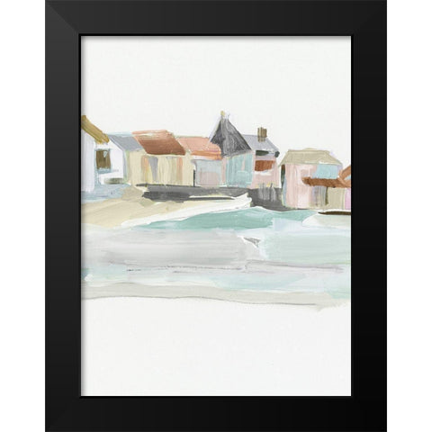 Seaside Tranquility I  Black Modern Wood Framed Art Print by Pepe, Susan