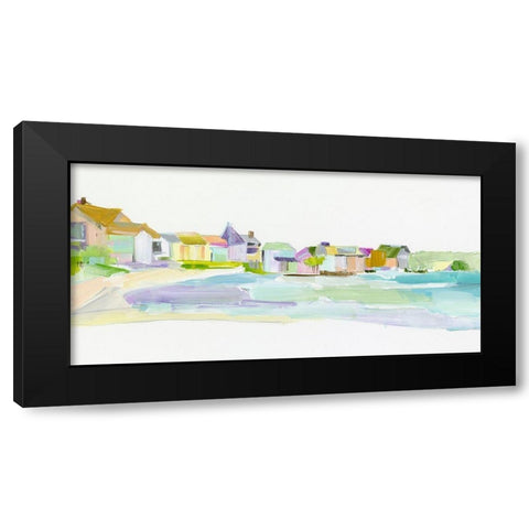 Bright Seaside Tranquility Black Modern Wood Framed Art Print by Pepe, Susan