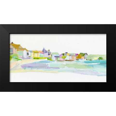 Bright Seaside Tranquility Black Modern Wood Framed Art Print by Pepe, Susan