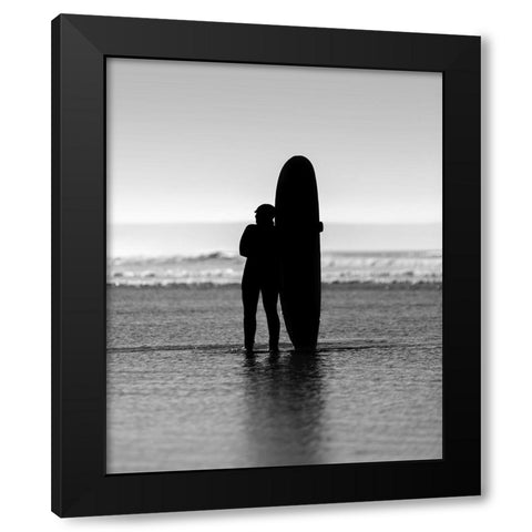 Contemplation  Black Modern Wood Framed Art Print by Paul, Martin