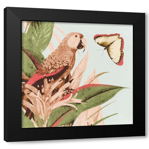 Tropical Life Black Modern Wood Framed Art Print by Surma