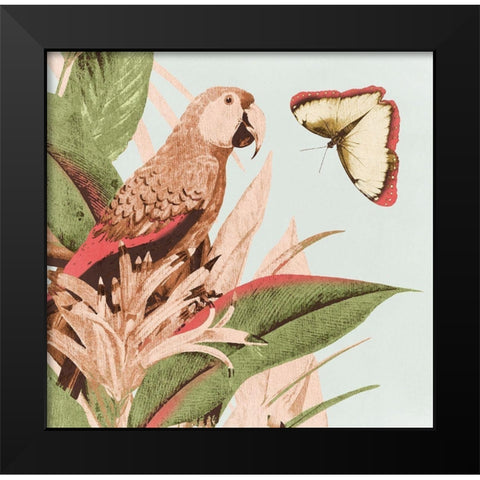 Tropical Life Black Modern Wood Framed Art Print by Surma