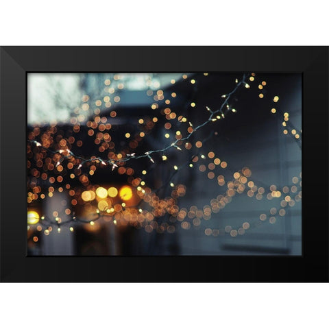 Lets get Lost Black Modern Wood Framed Art Print by Victoria, Chelsea