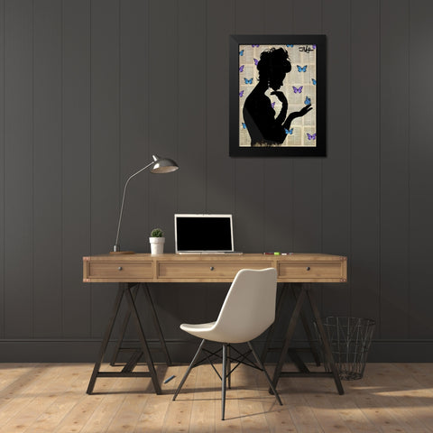 Loui  JoverÂ  Black Modern Wood Framed Art Print by Blue ButterflightÂ 