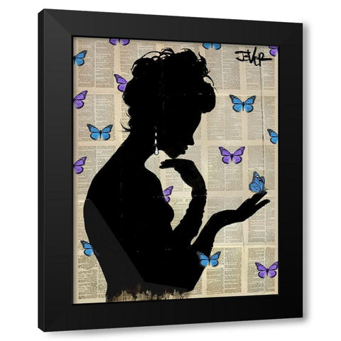 Loui  JoverÂ  Black Modern Wood Framed Art Print by Blue ButterflightÂ 