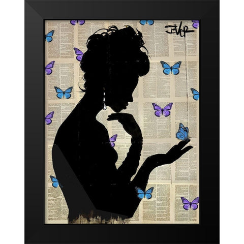 Loui  JoverÂ  Black Modern Wood Framed Art Print by Blue ButterflightÂ 