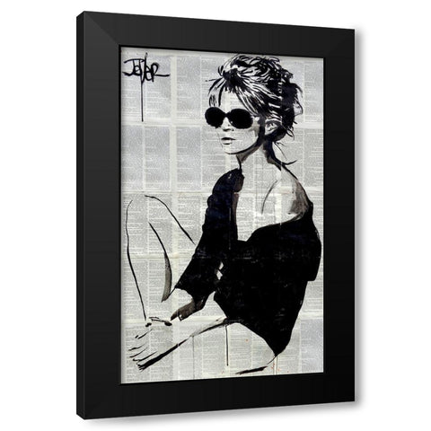 Summers End  Black Modern Wood Framed Art Print with Double Matting by Jover, Loui