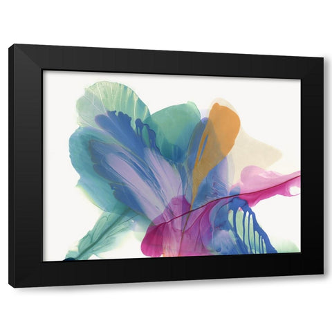 Blooming Purple Black Modern Wood Framed Art Print with Double Matting by McFarland, Vicki