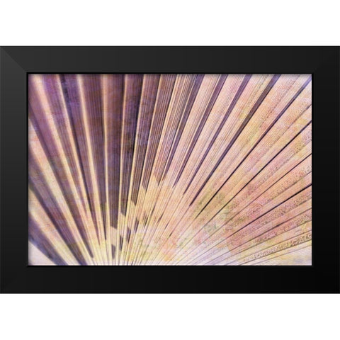 Palm Leaf Elements II Black Modern Wood Framed Art Print by Vincze