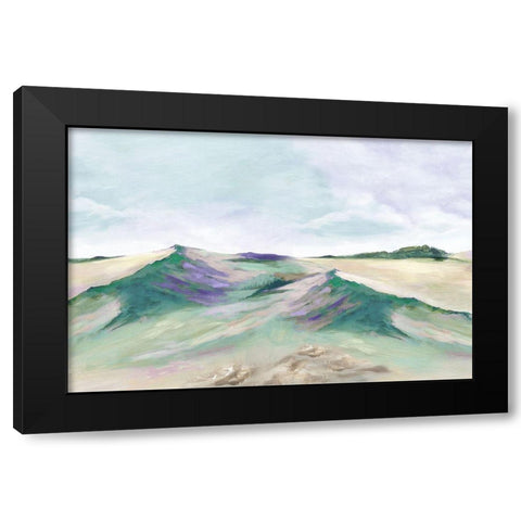 Calming Oasis II Black Modern Wood Framed Art Print by Mavis, Luna