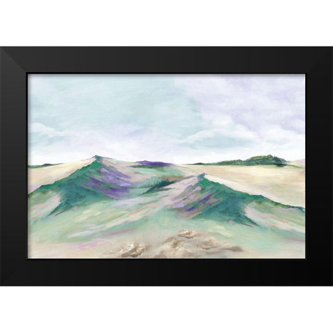 Calming Oasis II Black Modern Wood Framed Art Print by Mavis, Luna